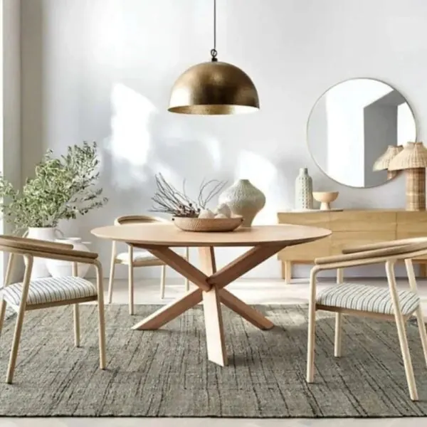 Gold dome pair, dining table