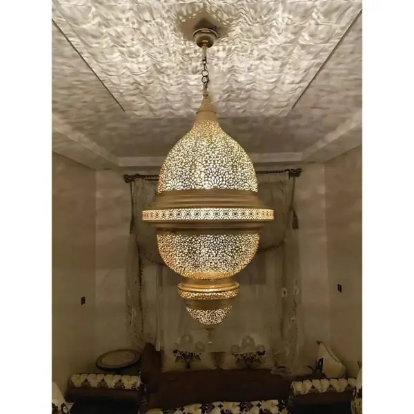 Ornate lampshade, detail