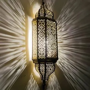 Sconce, dramatic shadow