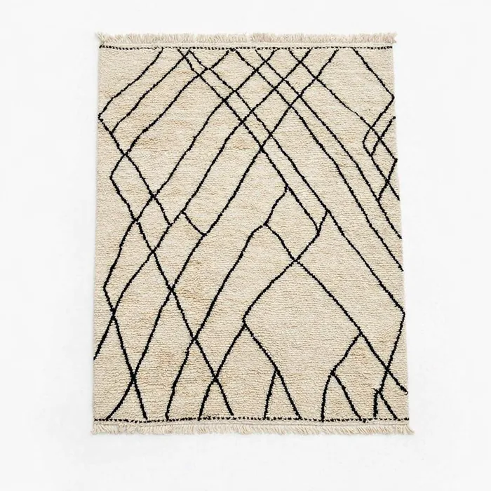 Ivory Linear Diamond - A finer diamond lattice, thin crossing lines on ivory.