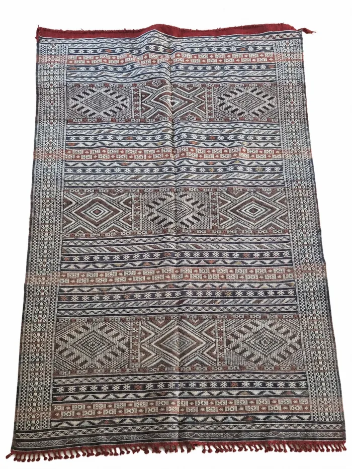 Multicolour Tribal Kilim - A dense, classic multicolour flatweave.