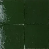 Handmade zellige tile swatch in Deep Forest, reference 1003