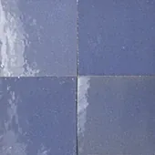 Handmade zellige tile swatch in Blue Grey, reference 1013