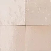 Handmade zellige tile swatch in Pale Sand, reference 1016
