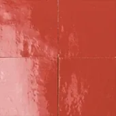 Handmade zellige tile swatch in Red Clay, reference 1021