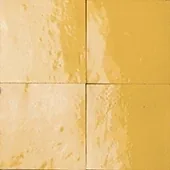 Handmade zellige tile swatch in Honey, reference 1030