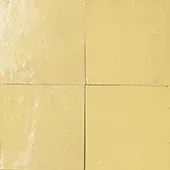 Handmade zellige tile swatch in Wheat, reference 1035