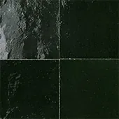 Handmade zellige tile swatch in Black Green, reference 1036