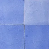 Handmade zellige tile swatch in Periwinkle, reference 1041