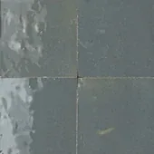 Handmade zellige tile swatch in Slate Green, reference 1045