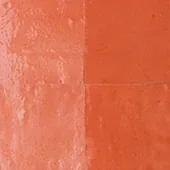 Handmade zellige tile swatch in Terracotta, reference 1050