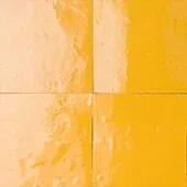 Handmade zellige tile swatch in Amber, reference 1052