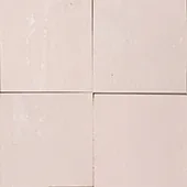 Handmade zellige tile swatch in Shell, reference 1081