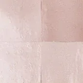 Handmade zellige tile swatch in Rose Beige, reference 1094
