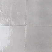 Handmade zellige tile swatch in Warm Grey, reference 1095