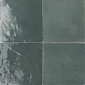 Handmade zellige tile swatch in Dark Slate, reference 1116