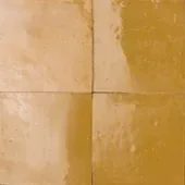 Handmade zellige tile swatch in Antique Gold, reference 1118